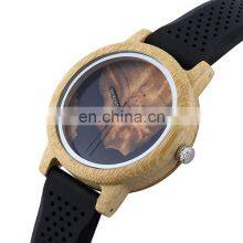 BOBO BIRD Japan Quartz Movement Resin Dial Bamboo Watches Men Wrist Sports Silicone Watch thumbnail-3
