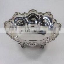 Silver Plated Metal Bowl thumbnail-1