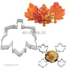 Hot Selling Stainless Steel Maple Leaf Cookie Cutters Mold, Mini Cookie Cutters