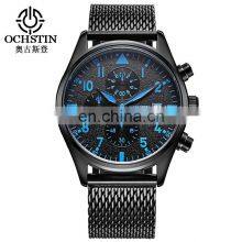 OCHSTIN GQ043B Men Businessman Watches Stainless Steel Metal Quartz Watch Wholesale Wrist thumbnail-2