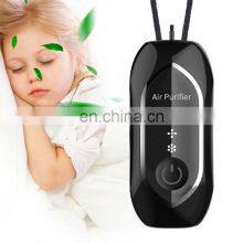 2021 Amazon Hot Selling Fashion Portable Mini Personal Kids Negative Ion Necklace Air Purifier