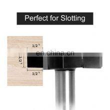 LIVTER 4 Wings Carbide Cnc Surface Woodworking Router Bits, Milling Router Bit, End Mill Cutter Planing Tool thumbnail-3