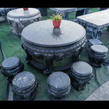 Marble Round Table, Stone Table, Stone Stool, Garden Landscape, Stone Carving Decoration, Various Shapes, Rest and Dining Table thumbnail-5