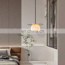 Interior Decorative Dining Room Bedroom Modern Alabaster Chandelier Fancy Lights for Home thumbnail-3