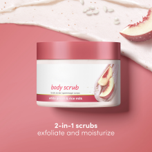 OEM Body Scrub Natural Peach 2 in 1 Face and Body Scrub thumbnail-2