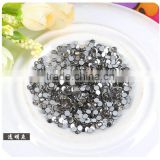 Strong glue flat back gray rhinestone for newest heat transfer motif,hot fix crystal ab for t-skirt design