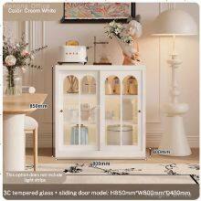 Steel Sideboard- CBT469| Luxury Nordic Style With Reeded Glass Doors&Adjustable Laminate for Dining Room-China Factory Hengna Wholesale thumbnail-1