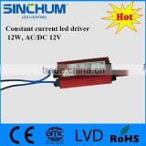 Constant Current DC12V 12W IP65 Led Driver thumbnail-1