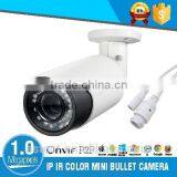 H.264 High Quality 1.0MP HD IP IR Bullet CCTV Camera With POE 2.8-12mm Vari Focal Lens thumbnail-1