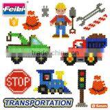 Intelligent Toys for Kids Engineering Transportation Iron Beads Fuse Perler Beads