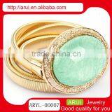 New Design Girls Waist Chain Silver Frame Sexy Blue Stone Waist Chain thumbnail-2