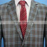 2016 Pattern Plaid Stylish Men Suit Business Tuxedo Suit thumbnail-3