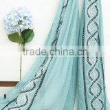 New Design Maxi Long Soft Viscose Embroidery Women Muslim Scarf thumbnail-4
