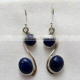 Excellent Deep Blue Lapis 925 Sterling Silver Earring, 925 Silver Jewelry, Sterling Earrings thumbnail-5