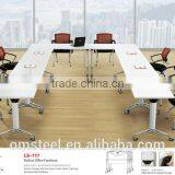 Commercial Office Furniture Stainless Steel Metal Training Table Workstation thumbnail-1