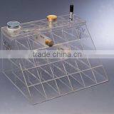 Acrylic Cosmetic Case With Lattice Lucite Make up Display Rack for Lipsticks thumbnail-5