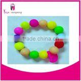 colorful silicone bead bracelet for baby