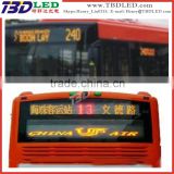 bus advertising led display sign for bus,led bus display screen sign,Vehicle used led display moving message sign