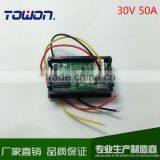 Digital Ammeter & Voltmeter DC 4.5-30V & 50A With 50A Shunt Red&Blue Led Dual Panel Volt Amp Combo Meter thumbnail-5