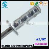 HIGH QUALITY FACTORY DOME HEAD ALU/ST MULTIGRIP RIVETS thumbnail-6