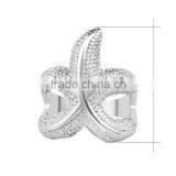 Cheap Fashion Jewelry Zinc Alloy Metal Starfish Finger Ring for Women thumbnail-3