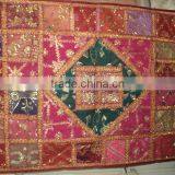 Pink Ethnic Boho Indian Wall Hangings Patchwork New Model 2014