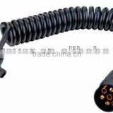 Trailer Flexible Black Pu or PVC Spiral Cable