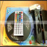 5m 5050 RGB LED Strip Light+Power Adapter +44 Key Remote RGB Waterproof LED Strip Kit Set