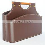 Faux Leather Storage Baskets for Sundries/ Decorative Cardboard Storage Basket thumbnail-3