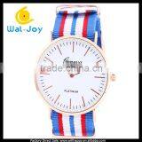 WJ-3395-2 Nylon Strap Rose Gold Case Geneva Watch Logo thumbnail-5