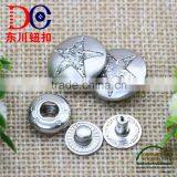 Round Shape and Snap Button Button Type Metal Snap Fasteners