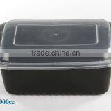 Black Microwave Takeaway Food Storage Container