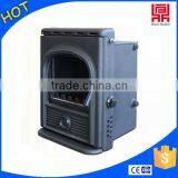 Wood Pellets Fireplace With Stainless Steel Artificial Fireplace Mantel thumbnail-2