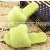 Warm Style Fur Suede Indoor Factory Germany Rex Rabbit Fur Slippers thumbnail-2