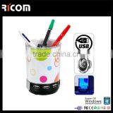 Acrylic Pen Holder With Usb Hub