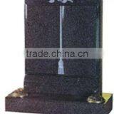 Black double granite stone gravestone DSF-M004