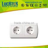 2*GANG Double Europe Schuko Socket Power Socket,outlets,wall Plate Socket High Quality thumbnail-1