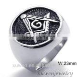 Enamel 316l Stainless Steel Masonic Rings for Men