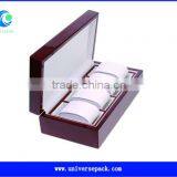 New Snap Fastener Clients Personal Watch Box Black Leather Packing Boxes thumbnail-2