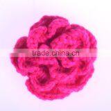 High Quality knitted hand crochet flower for headband
