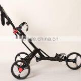 2016 Brand New Fold Light Weight 3 Wheels Push Pull Golf Trolley Manual Golf Cart thumbnail-3