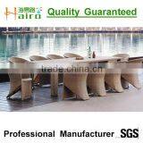Aluminum Frame and PE Rattan Outdoor Dining Set thumbnail-1