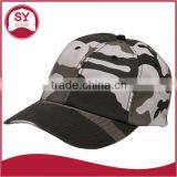 Pre-curved Visor Washed Camo Cotton Trucker Cap With Hat Band thumbnail-3