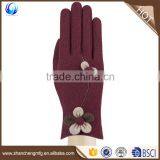Elegant Ladies High Quality Winter Wool Gloves for Touch Screen thumbnail-1