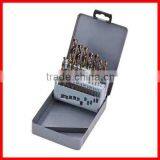 19pc HSS Titanium Twist Drill Bit Set