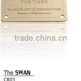 Handbag Accessories Metal Zinc Alloy Big Engraved Fashion Logo Plate Tag for Sell thumbnail-1