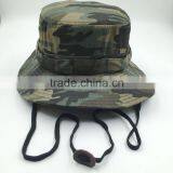 Custom Design Outdoor Fisherman Safari Camo Bucket Hat With String thumbnail-3