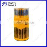 16pcs HSS Drill Bit Sets in Round Plastic Box thumbnail-1