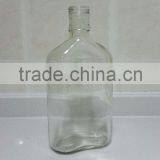 350ml Flint Empty Flat Glass Bottles for Spirits thumbnail-2