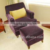 Purple Colour Velvet Fabric Sofa Furniture